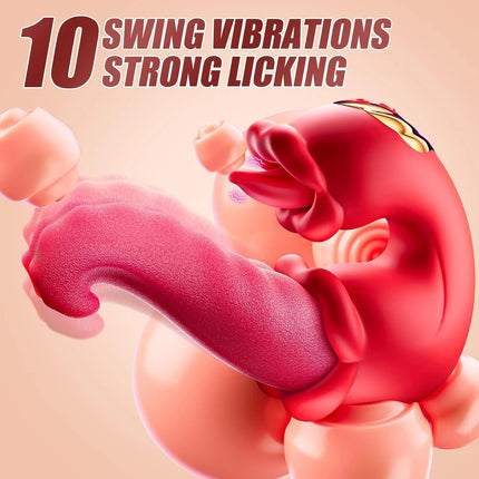 Tongue Vibrator G Spot Clitoris Stimulator Licking Swing Vagina Massager Powerful Dildo Masturbator Adult Sex Toys for Women 18+