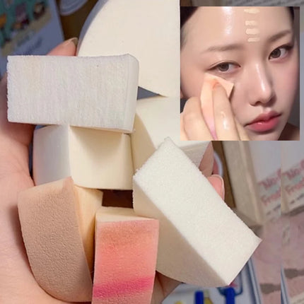 Triangle Soft Makeup Sponge 30Pcs/Set Wet and Dry Use Fan Shaped Puff Foundation Concealer Smearing Powder Puff Cosmetics Tool