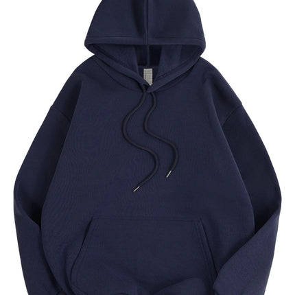 Basic Winter Women's Solid Hoodies Stretch Fleece Comfortable Sweatshirts Loose Pocket Warm Clothes New Street Female Pullover