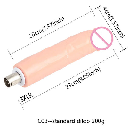 Fredorch Entry Level Sex Machine A2 / F2 /F3 Attachment 3XLR Accessories Dildos Suction Cup Sex Products For Women for Man