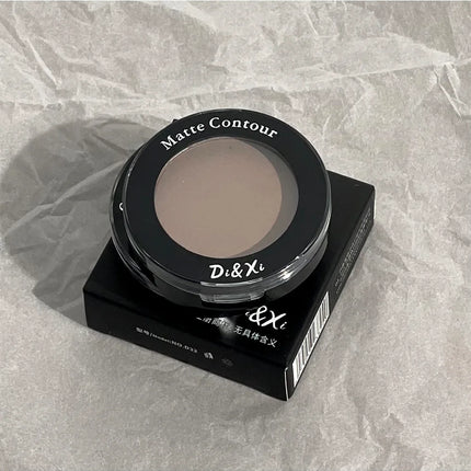 3D Nose Shadow Matte Cement Gray White Face Contouring Press Powder Natural Brightening Highlighter Face Bronzer Contour Makeup