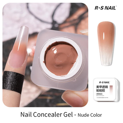 RSNAIL 1/2PC Nail Concealer Gel Nail Polish Slapped Gradient Effect Lacquer Concealer Gel UV Soak Off Varnish for Nail Art Salon