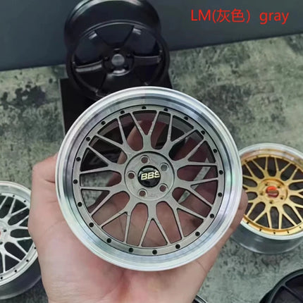 Wheel Model Car Ornaments RAYS Metal Wheel RID Aluminum Alloy Simulation Forging Wheel Modification Creative Desktop Toy