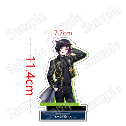 Anime Twisted Wonderland Acrylic Stand Keychain 10-15cm Game Malleus Riddle Azul Idia Vil Leona Desk Decor Collectible Fans Gift