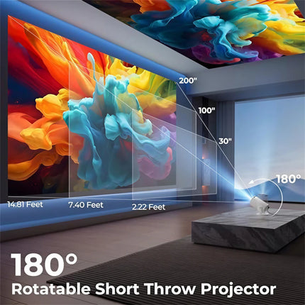 New Projector 4K Wifi6 290ANSI Cinema Outdoor Portable Projetors ﻿BT5.4 1080P 1280*720P Home Cinema Outdoor Projetor