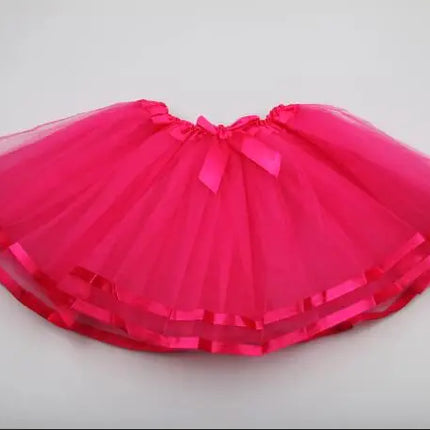Baby Girl Tutu Skirt Cute Kids Princess Tulle Skirts Summer Children Party Ribbon Skirt Girls Dance Pettiskirt