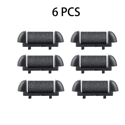 3/6 Pcs Foot Care Tool Heads Hard Skin Remover Refills Replacement Rollers for Cracked Heels Calluses and Dead Skin for HD46