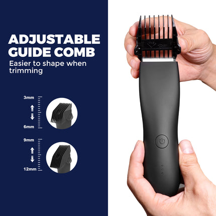 Body Hair Trimmer  for Women & Men Electric Groin/Ball Shaver Pubic Armpit Body Hair Clipper Bikini Epilator Rechargeable