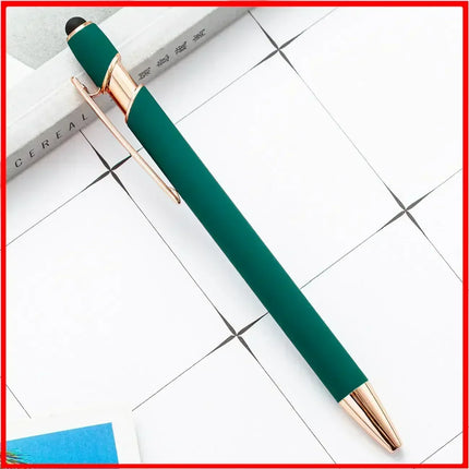 200 Pcs Light - Metal Capacitive Universal Touch Screen Stylus Ballpoint Pen Writing Stationery Office Gifts Free custom Logo