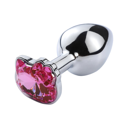 3Sizes Of Cat-faced Gemstone Metal Anal Plug,Unisex Adult Sex Toys for Men Women,Anal Massager,Pleasure Toy,Girls tool,Valentine