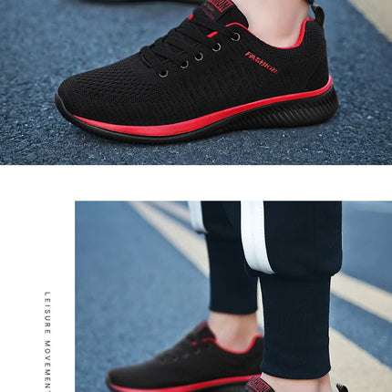 Sneakers Men Running Walking Knit Shoes Fashion Casual High Quality Sport Athletic Gym Lightweight Men Casual Shoes