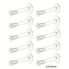 Barre droite / Labret, Lip Piercing Jewelry / Face|1.2x12mm