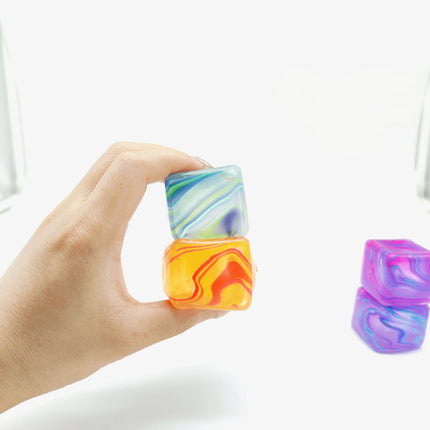 Needoh Snowflake Ice Cube Malt Sugar Squishy Mystery Blind Box Stress Relief Slow Rising Squeeze Toys Anti-Anxiety Fidget Toys