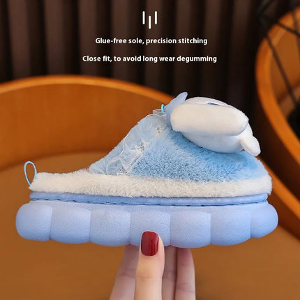 New Autumn And Winter Children'S Cotton Slippers For Boys And Girls Cute Cartoon Indoor Slippers For Infants And Young Children