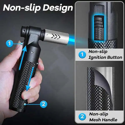 Honest Windproof Kitchen Cooking Spray Gun Torch Blue Flame Jet Gas Lighter Turbo Jewelry Welding Cigar Lighters