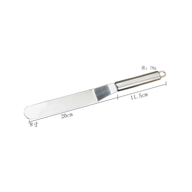6/8/10/12 Inch Stainless Steel Cream Icing Frosting Spatula for Cake DIY Cake Decorating Tools Utensils Accessories