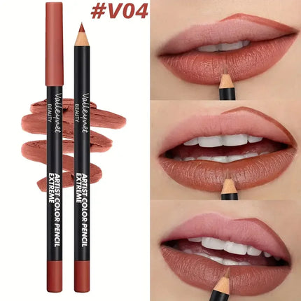 4PCS/SET Moisturizing Lip Gloss Lip Oil Lip Liner Set - Long lasting Waterproof Lip Liner 3D Lips for A Dewy Finish Lip Combo