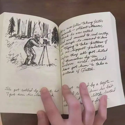 Arthur Morgan Diary English Original Handmade With Leather