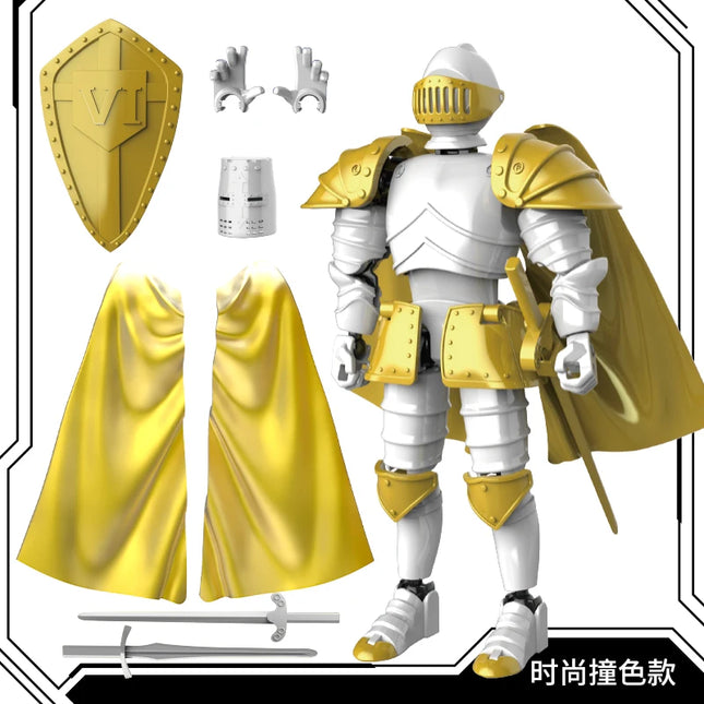 Knight Action Figures Paladin 13 Jointed Movable Shapeshift Robot 3D Printed Mannequin Character Assembl Toys Gift
