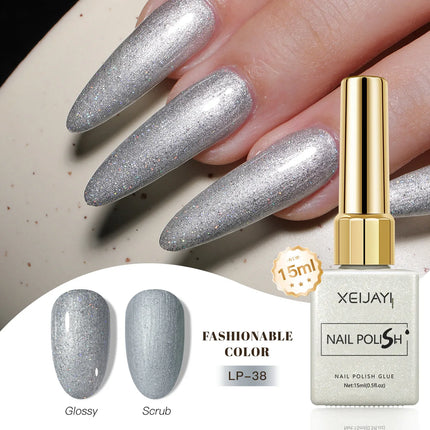 Colored Square Bottle Nail Varnish Gel 60 Colors Gloss Matte Ice-clear Nail Polish Fruit Green Nail Art Soak Off UV Gel Lacquer