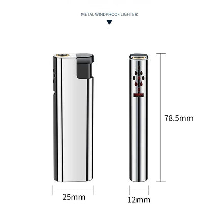 Outdoor Windproof Direct Spray Blue Flame Turbine Lighter Portable Butane Cigarette Lighter Ignition Smoking Accessories Tools