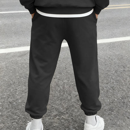 Vintage Contrast Cross Tribal Print Khaki Jogger Pants Men Elastic Cuff Drawstring Tapered Gothic Daily Street Sweatpants