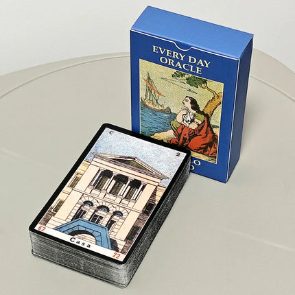 Oracle Sibyl Cards 3.5*2.4inch Every Day Oracle Deck Sibilla Italian Deck 52Pcs
