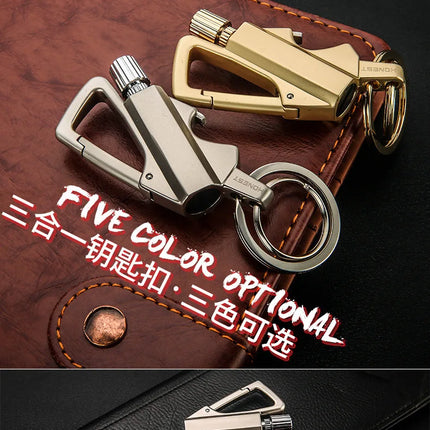 2026 New Multifunctional Match Kerosine Lighter Keychain Outdoor Waterproof Portable Igniter Smoking Accessories Gift Wholesale