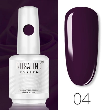 ROSALIND 15ml Nail Gel Polish Macaron Hybrid Varnish Semi Permanent Nail Art Design Soak Off Top Base Coat Esmalte UV Gel Nail