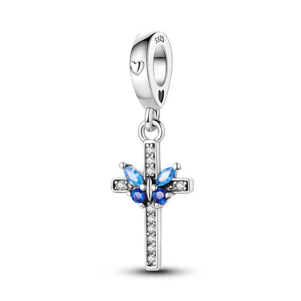 Orstarry Charm Silver 925 Beads Blue Series Fit Bracelet Charms DIY Original Fashion Pendants For Women Jewelry Trendy Gifts