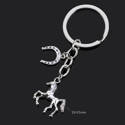 Fashion Animal Women Keychain Car Moon Cat Dog Love Heart Key Chain Friends Gift Jewelry Bag Pendant Wing Evil Eye Angel Turtles