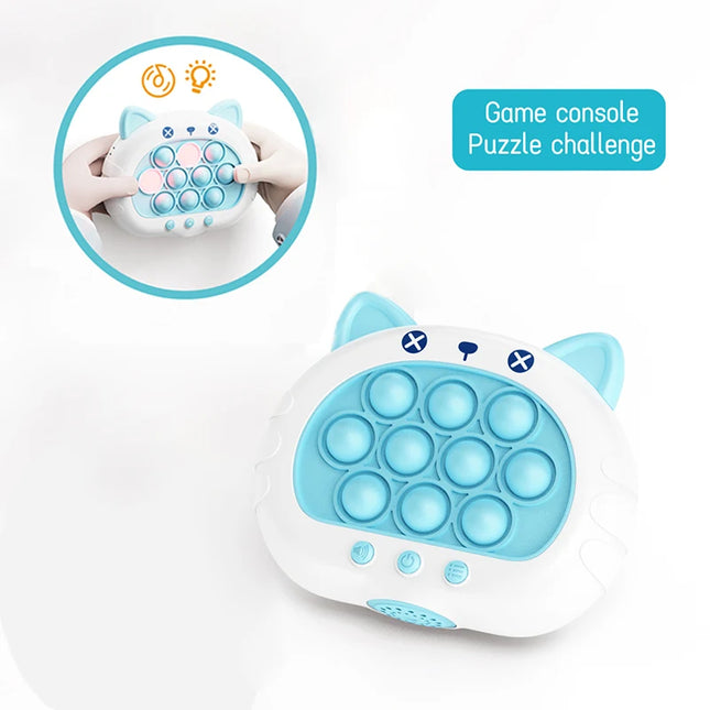 3 Colors Push Game Pop Electronic Super Bubble Pop Game Light Push Up Antistress Fidget Toys Kid Adult Christmas Birthday Gift