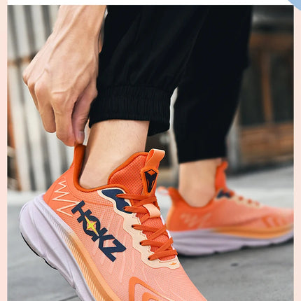 Carbon Plate Air Cushion Running Shoes for Men Soft Chunky Sneakers Women Daily Commuting Shoes Outdoor Casual Walking Shoes