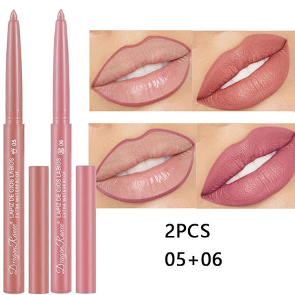 Lip Liner Lipstick Pen Waterproof Lasting Hook Line Lip Pen Matte Beginner Automatic Lips Liner Bean Paste Lip Contour Cosmetics