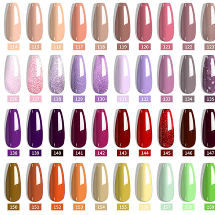 LIMEGIRL 8ML Nail Gel Polish Nail Supplies Vernis Semi Permanent Nail Art Manicure Soak Off LED UV Gel Nail Varnishes