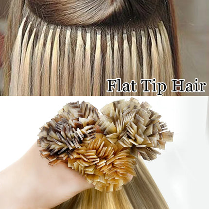 Flat Tip Human Hair Extension Remy Hair 1g/s 18-28 inch Real Remy Silky Straight Black Brown Pre Bonded Keratin Fusion Hair