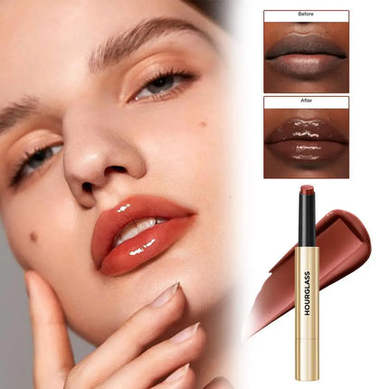 HOUR GLASS Multiple Colors Solid Lip gloss Deeply Moisturizing Lip Gloss Lip Glaze Shiny Solid Lip Gloss Long-lasting Lip Makeup