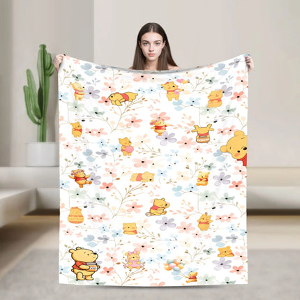 W-Winnies the P-Pooh Blanket Quality Comfortable  Throw Blanket Spring Travel Car Sofa Home Novelty Bedspread