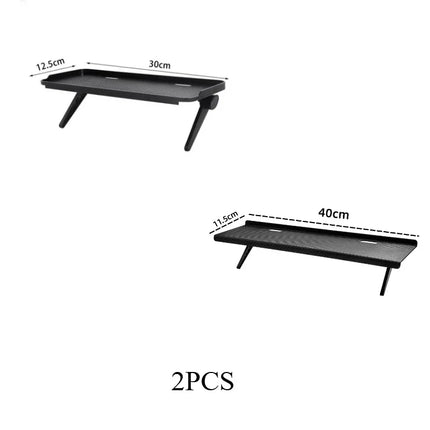 Adjustable TV/Monitor Top Shelf Organizer - Universal Space-Saving Rack for Router, Media Box,Accessories & Cable Management