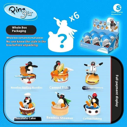 Anime Pingu Gashapon Blind Box Cute Surprise Mystery Boxes Figures Model Toys Cartoon Kawaii Desktop Decor  Kid Gift