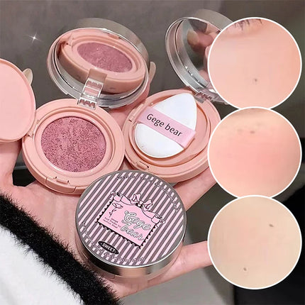 Sweet Color Translucent tender Air cushion blush Pink Powder blush to improve the complexion of Korean vitality young girl