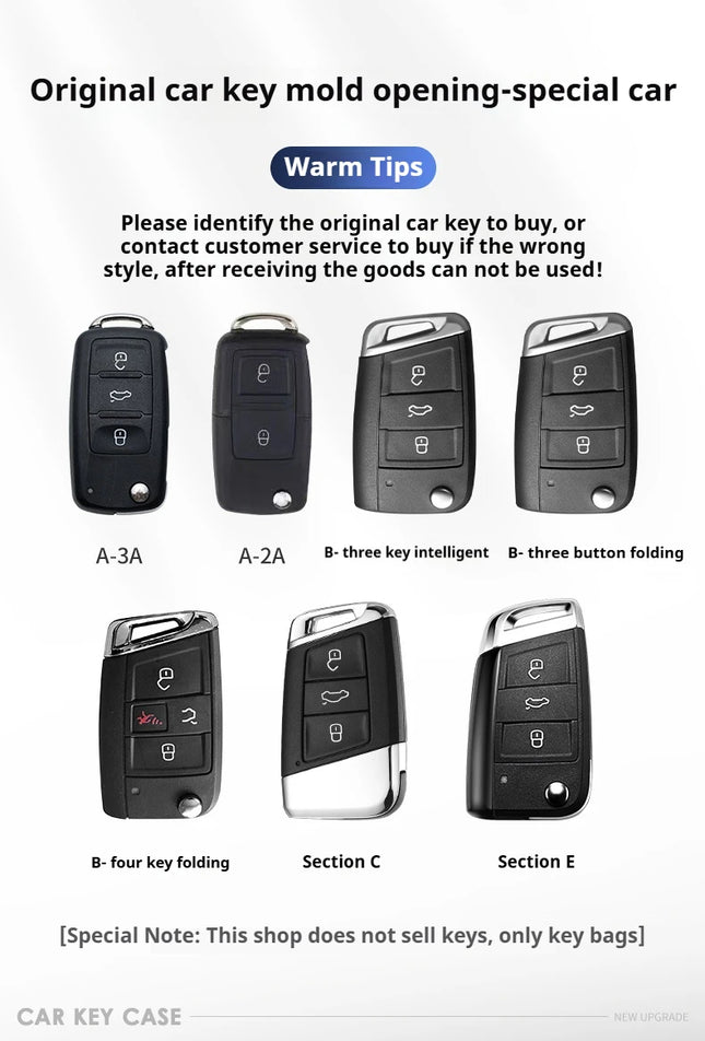 The car key bag is suitable for the key bag buckle For Volkswagen Bora, Santana, Lavida, Jetta, Passat and POLO