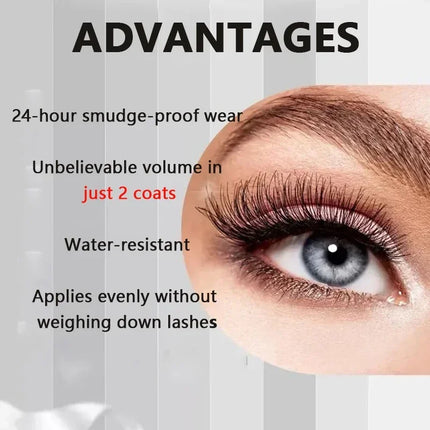 5PCS 7D Fiber Mascara Set Waterproof Durable Curling Sweatproof Anti-smudge Slimming Base for All Skin Types