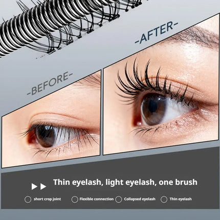 AOJN Slender＆Dense Mascara Smudge-Proof Long-Lasting Natural Curling Thickening Spiral Brush Mascara