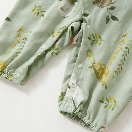 Baby Boys Girls Jumpsuit Clothes Newborn Muslin Bamboo Cotton Long Sleeve Romper Infant Autumn Spring Clothes 0-24M