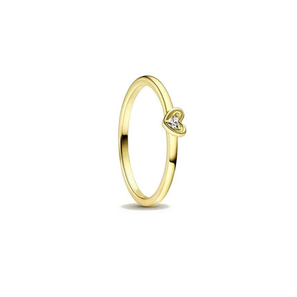 18K Gold Plated 925 Sterling Silver Flowers And Leaves Disc-shaped Ring 6 7 8 9 Rings Wedding Fashion Fine Luxury Jewelry Women