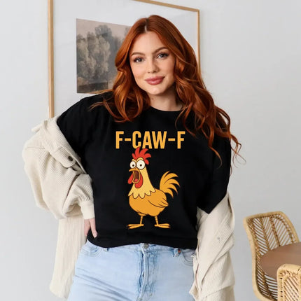 Funny F-Caw-F Shirt, Rooster Meme Shirt, Sassy Bird Lover Shirt, Moonlit Raven Shirt, Black Bird Shirt, Chicken Meme Shirt