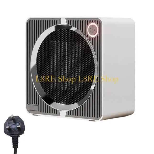 L8RE Electric Warmer Small Desk Heater Office Indoor Bedroom Hot Air Fan