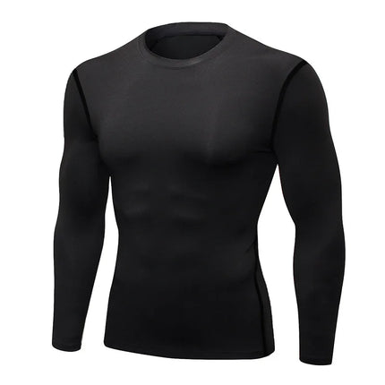 Men Compression Running T-Shirt Training Jogging Shirts Gym Sportswear Fitness Tight Long Sleeve Sport T-shirt Quick Dry Clothe