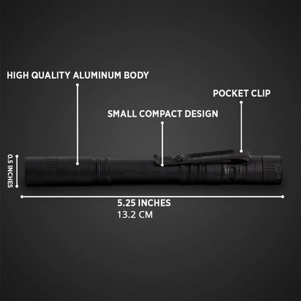 Small Mini LED Flashlight Handheld Pen Light Flashlight Tactical Pocket Torch PenLight with Clip Led Pen Flashlight
